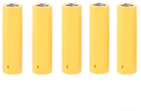BHFYOB LR06 AA LR03 Attrappe, gefälschte Batterie-Setup für Schale, Platzhalter, Zylinder, Leiter, Dummy-Zellen für Lithium-Batt, 5 Stück