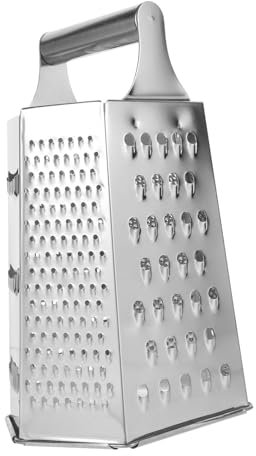 Amosfun 1 Pc rallador de seis lados Rallador hexagonal rallador de cocina Multi herramientas rallador de queso de mano rallador multiusos herramienta de cocina Acero inoxidable Silver