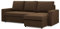 Mebligo - Ecksofa mit Schlaffunktion und Bettkasten 231 x 140 x 85 cm NEO Kollektion, Wohnlandschaft, Sofa L Form, Universal (Links und Rechts), Wohnzimmer Couch, Braun