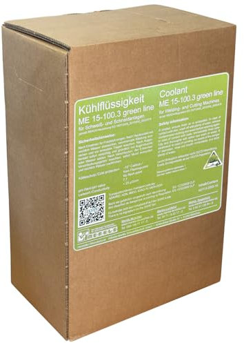MERKLE Hochleistungs-Kühlflüssigkeit/Kühlmittel für wassergekühlte Schweißgeräte, ME 15-100.3 green line | bis -15°C | 4 Kg, 10 Kg., 20 Kg., 200 Kg. | aus nachhaltigen Rohstoffen (10 Liter)