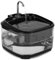 FAOKZE Fuente para Gatos,4,5L Bebedero Gatos,Súper Silenciosa Fuente de Agua para Gatos, Filtro de carbón Activo, depósito de Agua Transparente, Dos caudales de Agua, Fuente de Agua para Gatos,Negro