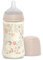 Suavinex, Biberon 270 ml, Biberon avec Tétine Symétrique SX Pro en Silicone à Débit Moyen (M), avec Valve Anti-Colique. Silicone Fin Ultra-Doux. Pour Bébés, +3 Mois, Wonderland Rose Floral