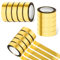 6 rollos de cinta dorada, cinta decorativa de 1/2 pulgada, cinta autoadhesiva de espejo dorado, cinta metálica para bricolaje, cinta de arte gráfico dorado, tiras doradas para decoración de pared,