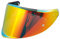 Helmvisier für AGV K6/K6s,Motorradhelm Visier,Motorrad Windschutzscheibe Helm Visier passen,Helmlinsenvisier Vollgesichtsanpassung (Chrom Rot)