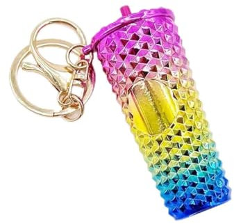 Mini Cup Keychain, Stanley Cup Accessories,Cute Cup Key Charms for Women, Yellow, S