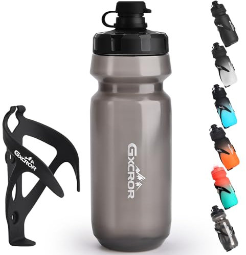 Fahrrad-Flaschenhalter mit Trinkflasche Set - Leichtes, langlebiges & sicheres Trinkflaschensystem, einfache Montage, ideal für Sport, Outdoor, MTB & Rennrad