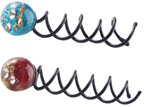 minkissy Accessoires Pour Chignon 2 Pièces Pince À Cheveux En Spirale Pour Femme Chignon Pour Femme Outils De Coiffure Pour Chignon Épingle En Forme De U Pour Cheveux