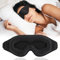 3D Schlafmaske - Schlafmaske für Frauen - Herren, 3D-Augenhöhlen, Verstellbares Gummiband, Lichtblockierend und Atmungsaktiv, Ergonomisches Design, Geeignet für Reisen und Entspannung (Schwarz)