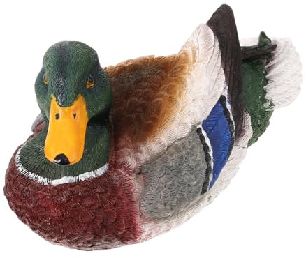 Garneck Schwimmende Entenskulptur Gartenfigur Teichdekoration Aus Kunstharz Pu Teichschwimmer Gartendekor Ornament Für Balkon Hof Und Aquarium