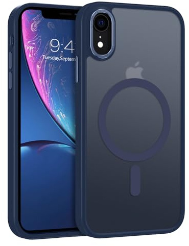 GUAGUA Magnetic for iPhone XR Case, Dark Blue