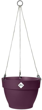 Elho Vibia Campana Suspension 26cm Pot de Fleurs - Mauve Érable | Ø 26 x H 18.4 cm | Convient à une utilisation en extérieur