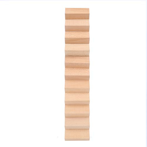 EMUKOEP 1:12 Mini-Holztreppe für Puppenhaus, Stufentreppenzubehör, Detaillierte Puppenhaus-Holzstufen, Ergänzung Zur Verschönerung von Miniatur-Wohneinrichtungen, Stilvolles und (Treppen ohne