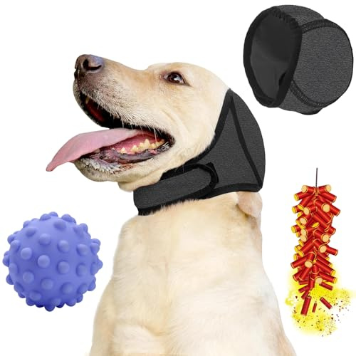 Gehörschutz Hund Silvester, Gehörschutz Hunde Martin Rütter, Hunde Ohrenschutz, Ohrenschützer Hund, Hun-de Ohren-Schutz Lärm, Elastische Umwicklung Mit Schalldämmung (Grau, S-Gewicht 15-35 Jin)