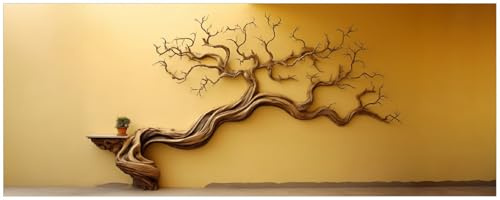 Wallario Küchenrückwand selbstklebend 115 x 50 cm, Motiv: Lebensbaum Skulptur | Spritzschutz abwischbar & pflegeleicht