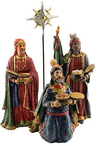 Drei Könige, Original Christmas Gifts of Gold, Weihrauch & Myrrhe Deluxe Figur Set