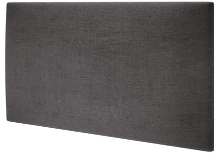 MOLLIS Panneau Rembourré, Panneau Mural Rectangulaire et Décoratif, comme Tête de Lit ou Protection Contre Les Chocs, Réduit Le Bruit et Améliore L'acoustique, en Mousse, 60 x 30 cm, Marron Graphite