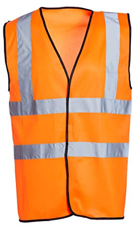 Blackrock Warnweste Orange, Warnwesten Auto, Hi Vis, arbeitsweste herren, security weste warn, fahrradweste herren, Sicherheitsweste, reflektierend, orange warnweste auto warnweste fahrrad motorrad