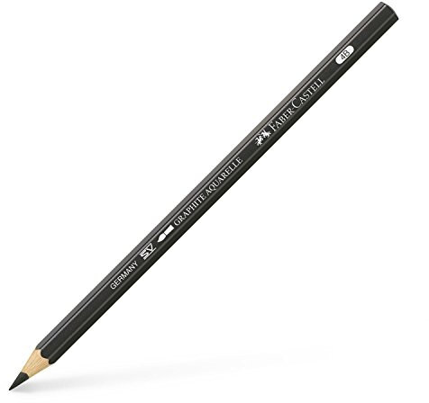 FABER-CASTELL 117804 - Aquarellbleistift Graphite Aquarelle, Härtegrad 4B