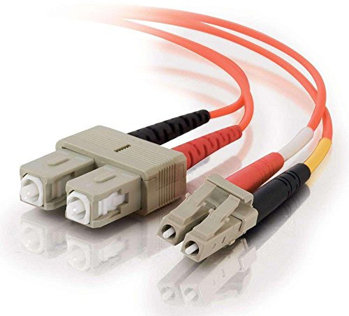 C2G 30m Fibre/Fiber Optic Cable for Fast Ethernet, Fiber Channel, ATM and Gibabit Patch Cable LC/SC Duplex Multimode 62.5/125 MM