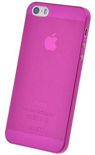 doupi UltraSlim Coque Compatible avec iPhone 5 5S SE, Fin Mat Ultra Mince et Ultra léger Bumper Cover Housse de Protection, Rose
