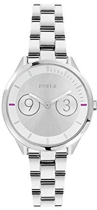 FURLA Damen Datum klassisch Quarz Uhr mit Edelstahl Armband R4253102509