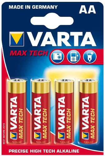 VARTA Lot de 10 Blisters de 4 piles Alcalines Maxi Tech Mignon (AA/LR6) 1,5 volts