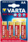 VARTA Lot de 10 Blisters de 4 piles Alcalines Maxi Tech Mignon (AA/LR6) 1,5 volts