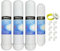 Depurtek | 4-stufige Umkehrosmose 4 Filter | TFC | Vor-/Nachfilter | Kompatibel Universell | Osmose Trinkwasser Hahn