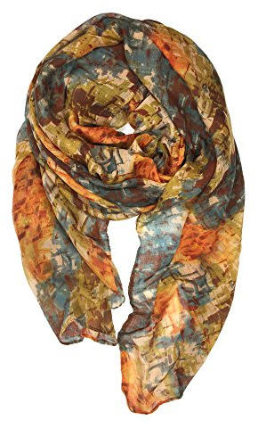 YOUR SMILE Ladies/Women's Lightweight Floral Print/Solid Color mixture Shawl Scarf For Spring Summer season