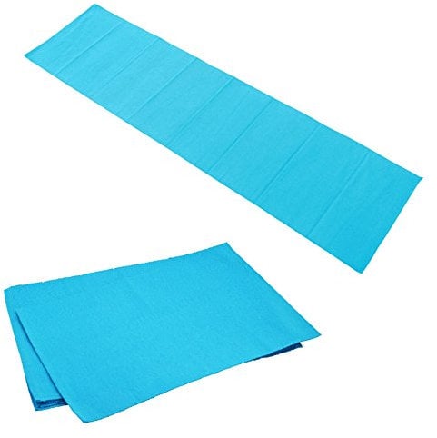 Nicola Spring Gerippte Baumwoll -Taschen Mit Tischläufer - Hellblau