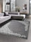 CARPETIA Designer Teppich Wohnzimmerteppich Ornamente Glitzer Creme grau Creme Größe 200x280 cm