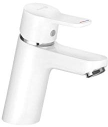 KLUDI Pure&Easy White 370289165 Waschtischarmatur, Weiß/Chrom