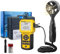 Digitaler Windmesser Handheld HP-846A, CFM Anemometer HVAC Windmessgerät misst Windgeschwindig/Temperatur/Windfluss, mit USB Anschluss