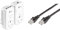 TP-Link TL-PA8033PKIT AV1300 3-Port Gigabit Passthrough 2x2 MIMO Powerline Adapter Starter Kit, UK Plug & Amazon Basics RJ45 CAT6 Ethernet LAN Patch Cable (1.5m/5 Feet) [1,000 Mbps (1 Gbps)] - 5 pack