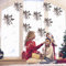 DERAYEE 3D-Schneeflocken-Dekoration zum Aufhängen, mit Schnur, für Weihnachten, Winter, Urlaub, Neujahr, Party, Heimbedarf, 12 Stück