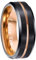 Greenpod Anello nuziale da uomo in tungsteno 6 mm 8 mm 10 mm inciso I Love You Fine Blu/Oro Rosa/Oro Rosa/Nero Medio Scanalatura Comfort Fit Misura 6-17, Tungsteno, tungsteno