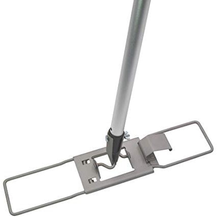 FSProdukte Bodenwischer Halter 42 cm aus Metall mit Fixierschraube und Stiel aus Aluminium, kompatibel mit Hara Vileda u.a.