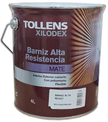 Tollens - BARNIZ ALTA RESISTENCIA MATE INTERIOR 4 LT - Nogal de Canadá 505