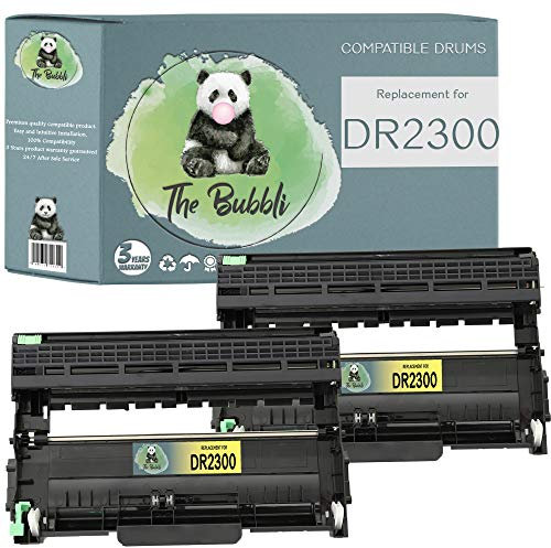 The Bubbli Original | DR-2300 DR2300 Kompatibel Trommeleinheiten für BROTHER HL-L2300D L2320D L2340DW L2360DN L2360DW L2365DW L2380DW DCP-L2500D L2520DW L2540DN L2560DW MFC-L2700DW (SCHWARZ, 2er PACK)