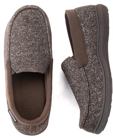 RockDove Pantofole Moc da Uomo Anti-Odor SILVADUR, 44 EU, Caffè