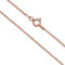 Aka Gioielli® - Damen Kette 925 Sterling Silber Roségold - Ankerkette 1.4 mm - Längen: 45 cm