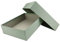 Hochwertige Aufbewahrungs- und Geschenkboxen - 2 Stück - DIN A4 - Eukalyptus (Grün) bezogen - 302 x 213 x 70 mm