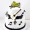 MiaLover 48 Stück Musiknoten Cupcake Topper Happy Birthday Cake Toppers Set Tortendeko Gitarre Cake Torten Muffin Dekoration für Kinder Mädchen Junge Musikalisches Thema Party