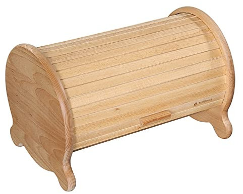 Zassenhaus Brotkasten Cottage, Brotkorb mit Rolldeckel, Buche 40 x 26 x 26 cm
