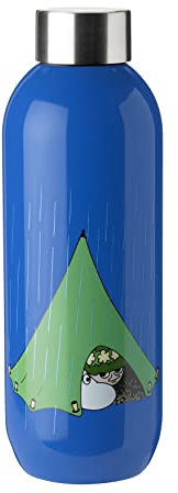 Stelton Thermosflasche Keep Cool - Thermo-Trinkflasche - Doppelwandige Isolierkanne - Moderner Design-Thermobecher für Wasser, heiße & kalte Getränke, Kaffee, Tee - 0,75 Liter, Moomin Present