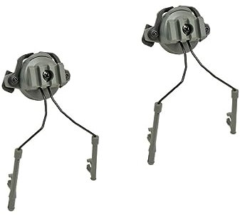 BESPORTBLE 2stücke Rotary Helm Adapter Set Für Schienen Grüne Kopfhörer Halterung Für Helm Zubehör Kompatibel Mit Comtac Headsets Installieren Und Verstellbar