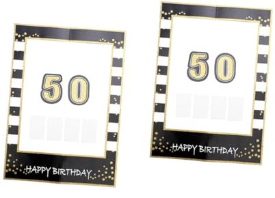 TOPBATHY 2stücke Glitzernder Papier-fotorahmen Für Geburtstagsfeiern Lustige Foto-Requisiten Für Unvergessliche Momente Mit Familie Und Freunden Für Geburtstagsfeiern Und Partys