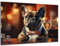 Munera Design - Bild 40x60 - Mops Weinglas - Wand-Bilder Wohnzimmer