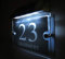 Buzuiun SIGN Moderno Numero civico illuminato a LED a energia solare 1-99999