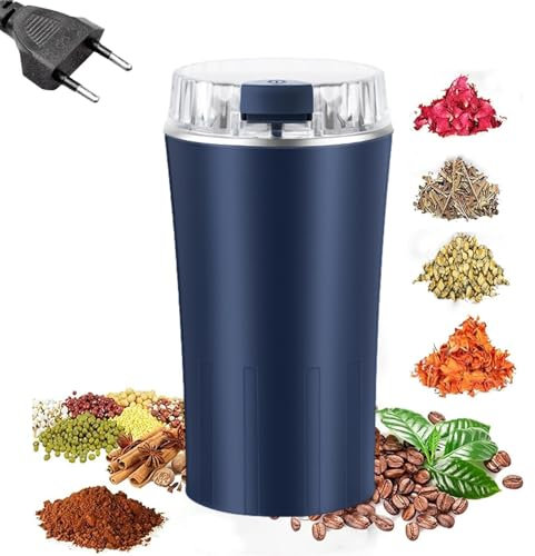 HAMIL Smerigliatrice elettrica per cucina, smerigliatrice da cucina piccola | Macinacaffè per caffè espresso da 300 W. Robot da cucina,Potente strumento di macinazione, operazione one-touch per noci,